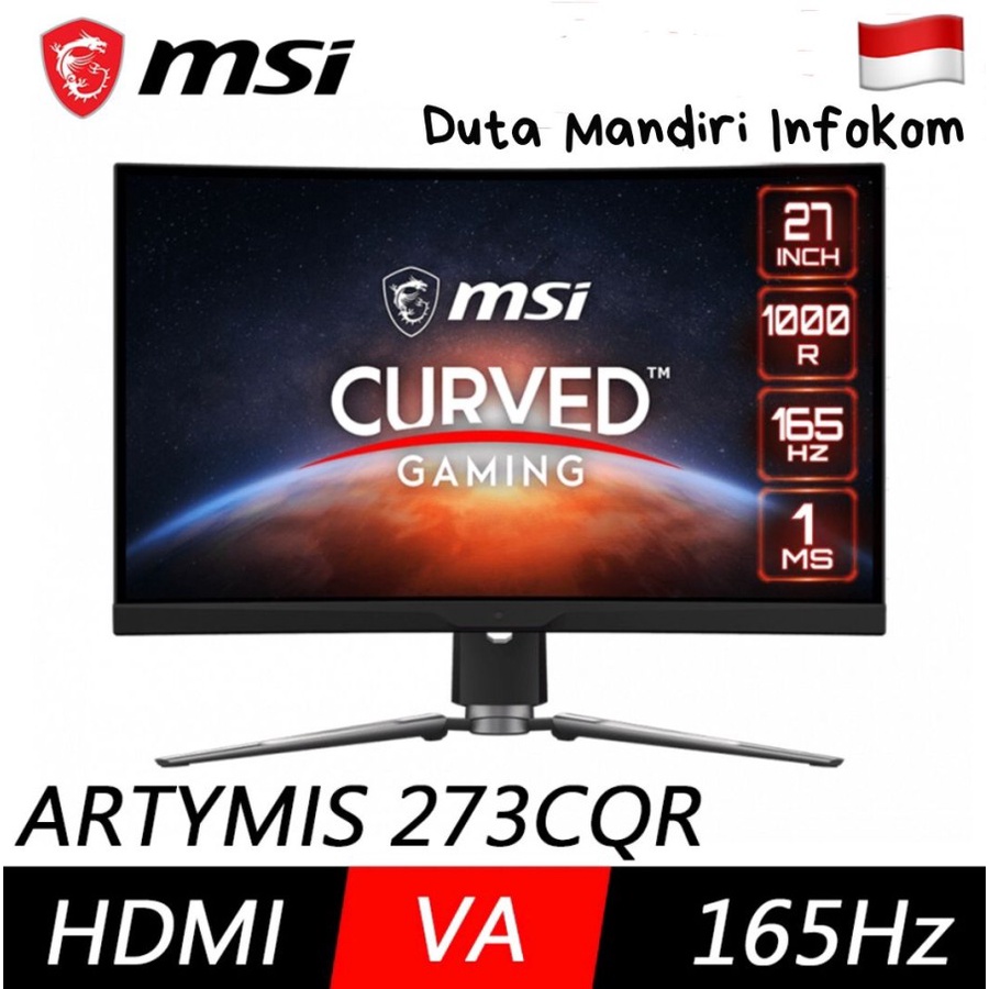 Jual Msi Mpg Artymis Cqr Inch Curved Wqhd Hz Ms Hdmi Dp Monitor Shopee Indonesia