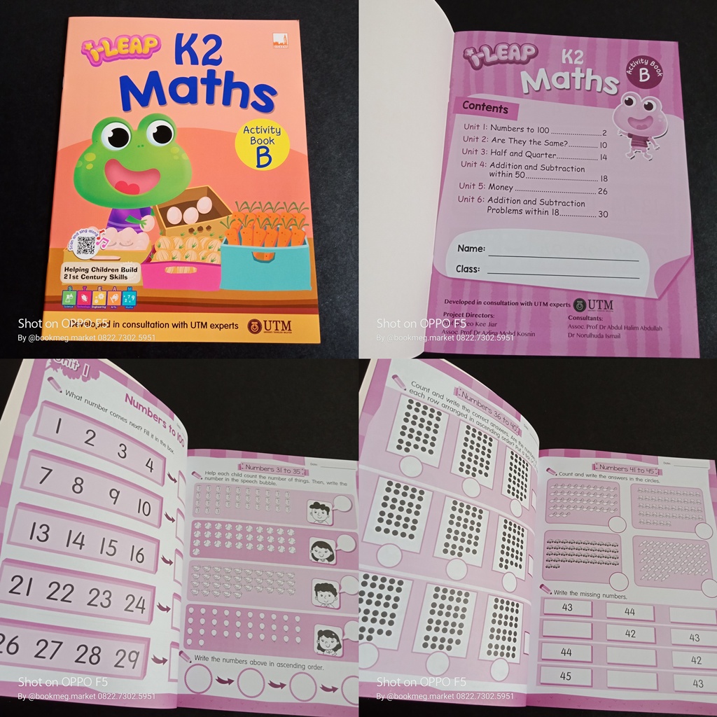 Jual BUKU I-LEAP MATHS (NURSERY/K1/K2) (COURSEBOOK & ACTIVITY BOOK ...