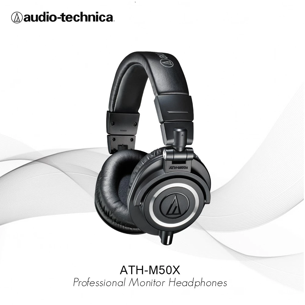 Audio Technica ATH-M50X Profesional Studio Monitoring headphones - Black
