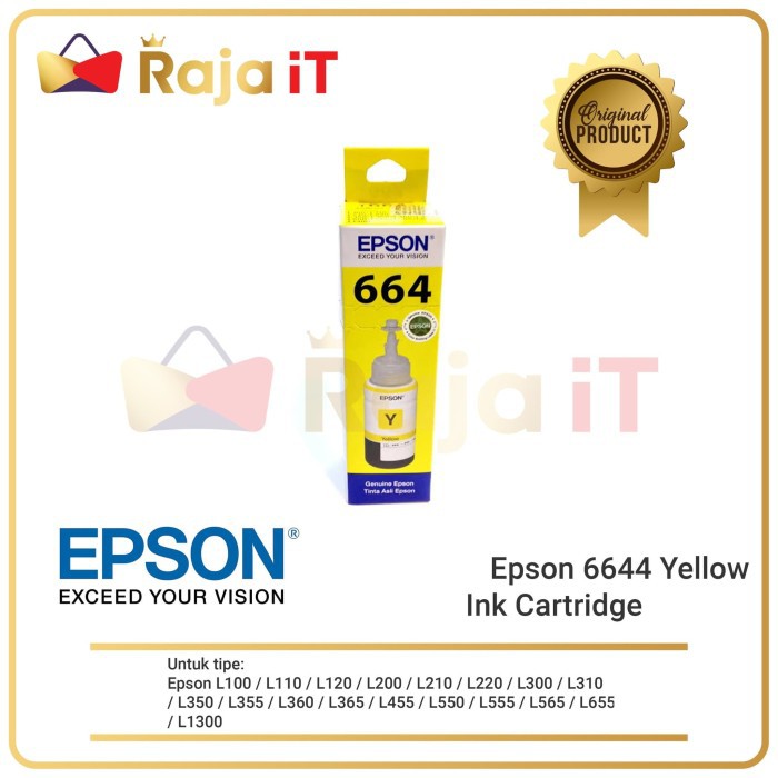 Jual EPSON Tinta Botol 6644 Yellow | Shopee Indonesia