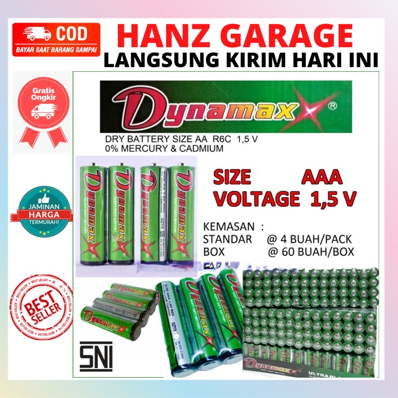 Jual Baterai Aaa A Dynamax Hijau Ultra Black Volt Baterry Power