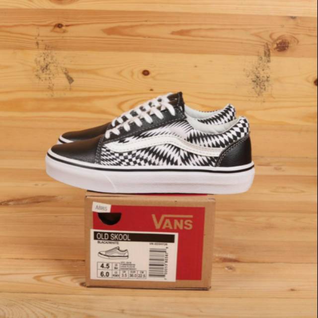 Jual VANS OLDSKOOL VAULT OG CHECKERBOARD VERTIGO BLACK PREMIUM