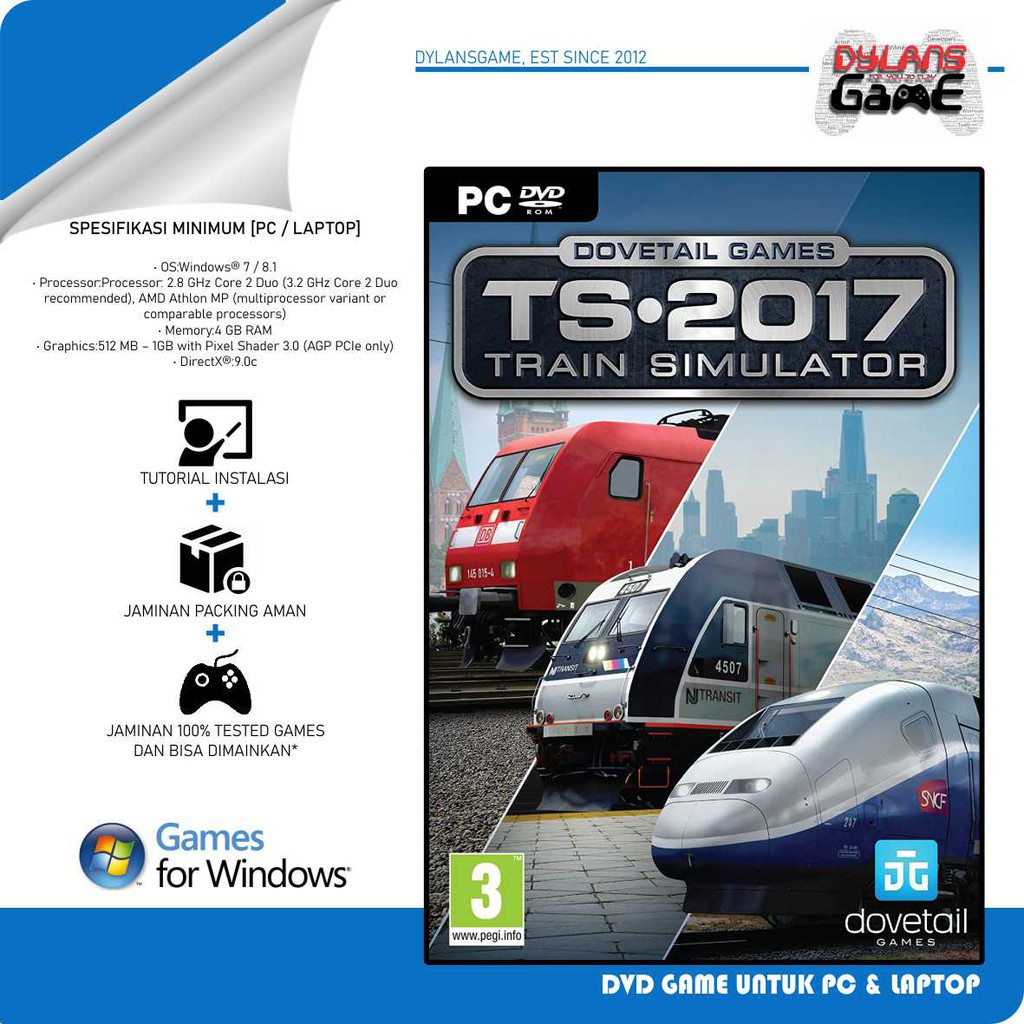 Jual TRAIN SIMULATOR 2017 PIONEERS EDITION PC GAMES DVD GAME LAPTOP GAME PC  | Shopee Indonesia