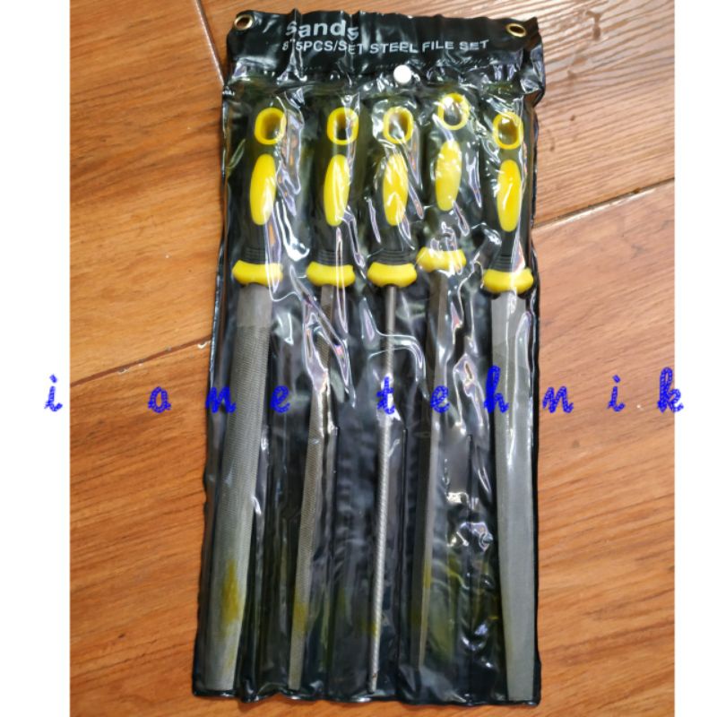 Jual Kikir Steel File set 5 pcs 8 inch | Shopee Indonesia