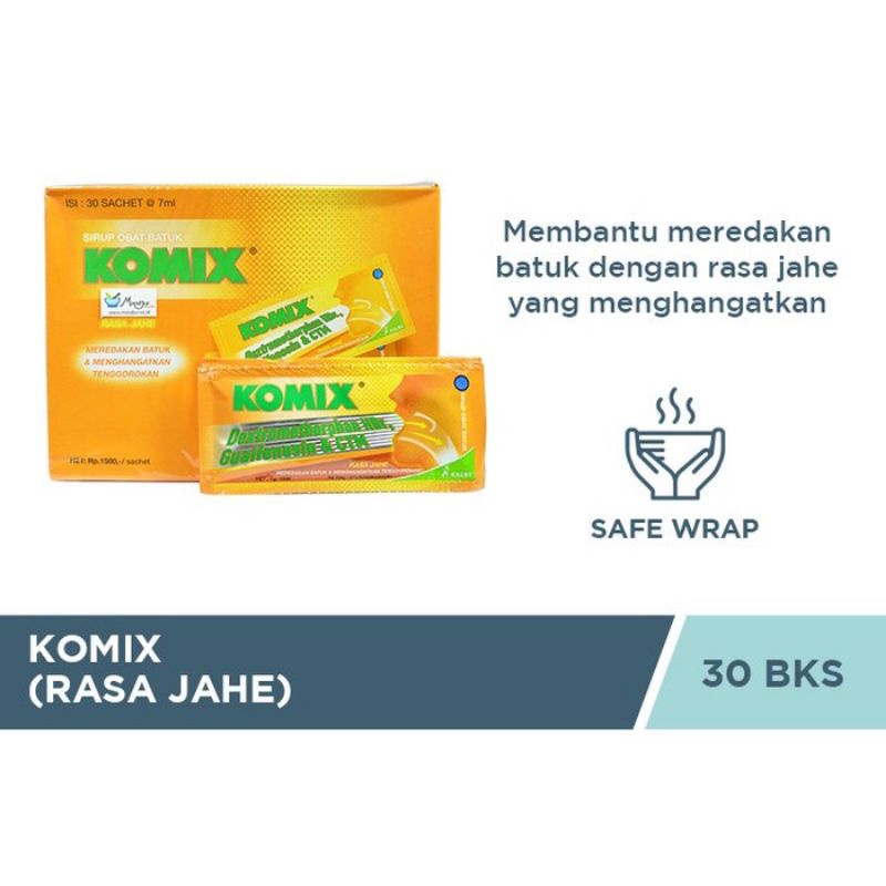 Jual Komix Obat Batuk Rasa Jahe Sachet Shopee Indonesia