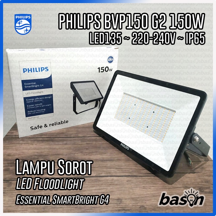 Jual PHILIPS BVP150 150W 220V SWB LED Flood Light - Lampu Sorot IP65 ...