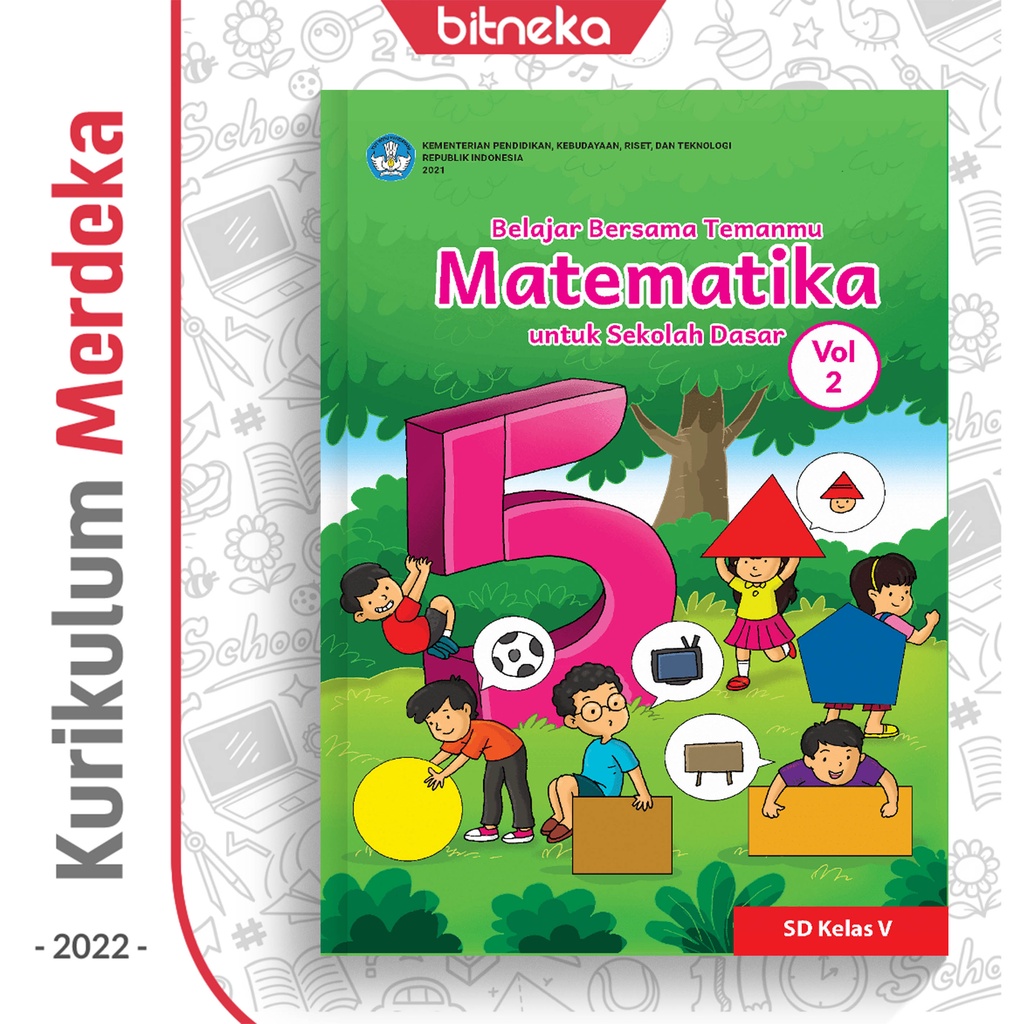 Jual Buku Belajar Bersama Temanmu : Matematika SD Kelas 5 Volume 2 ...