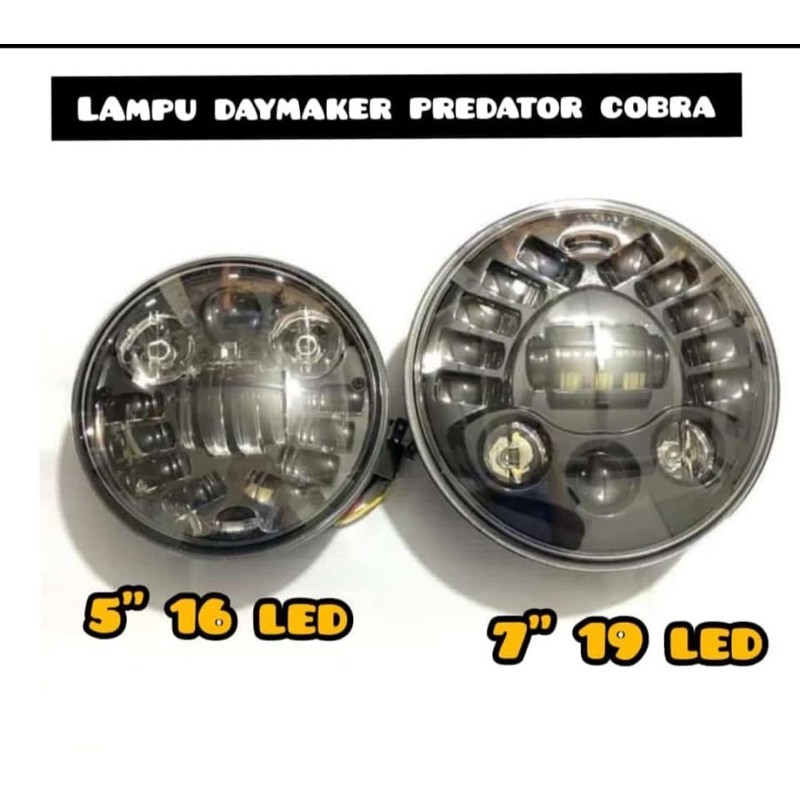 Jual Lampu Day Marker Predator Cobra 5 Dan 7 Inc Sen Shopee Indonesia