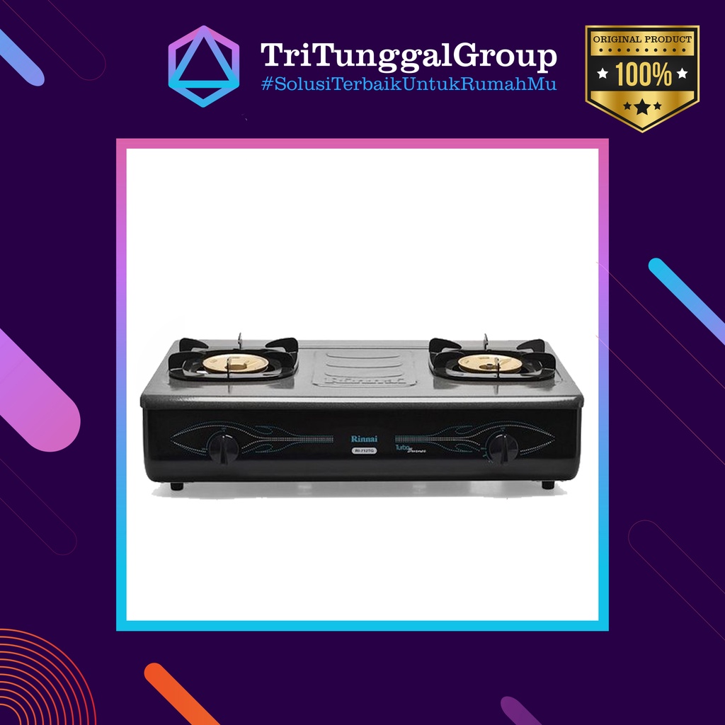 Jual (BAYAR DI TEMPAT) KOMPOR GAS RINNAI RI 712TG / RI-712TG / RI-712 ...