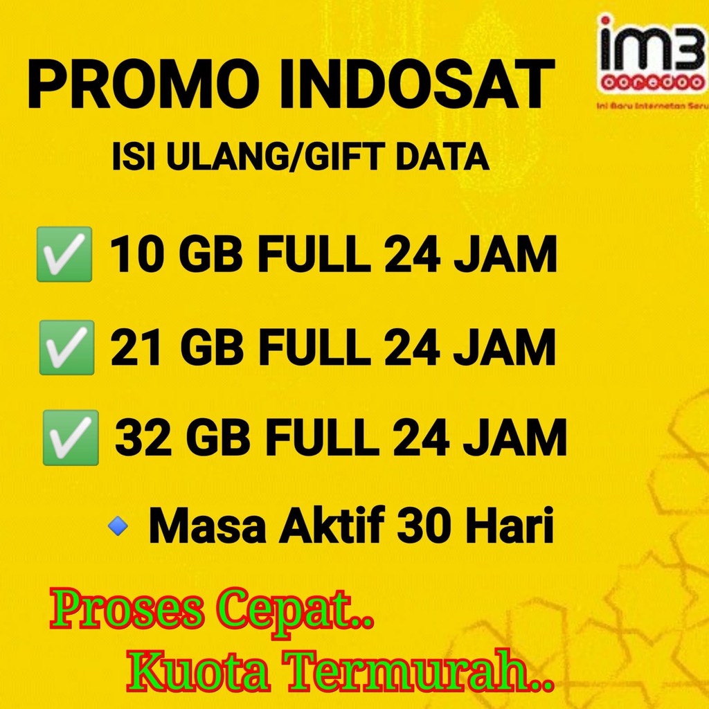 Jual KUOTA INDOSAT PROMO | Shopee Indonesia