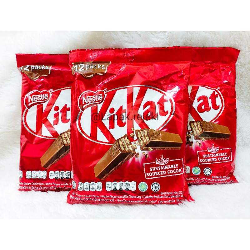 Jual Nestle Kit Kat Wafer Isi 12 Packs / Kitkat / Coklat Kitkat ...