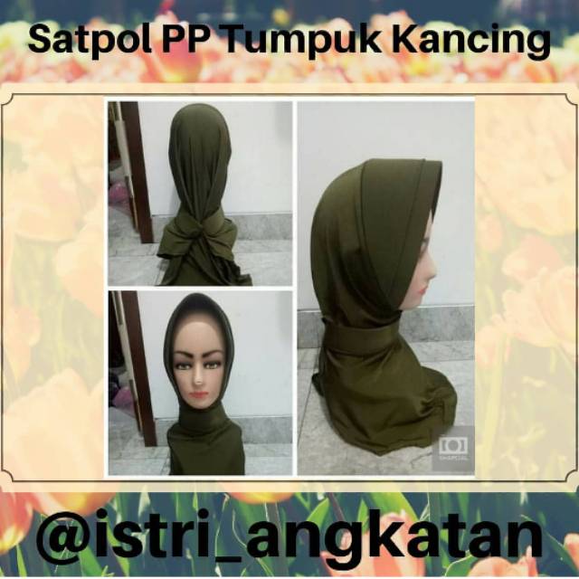 Jual Jilbab Satpol Pp Tumpuk Kancing Shopee Indonesia