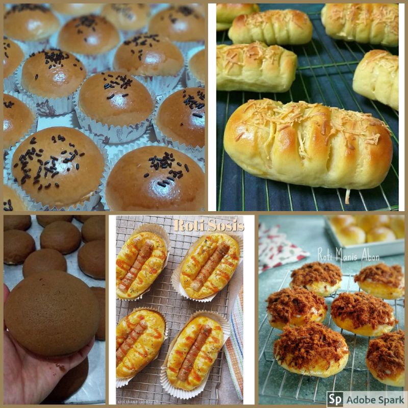 Jual ANEKA ROTI MANIS//COKELAT//SOSIS//KOPI//PISANG COKLAT//ABON//PIZZA