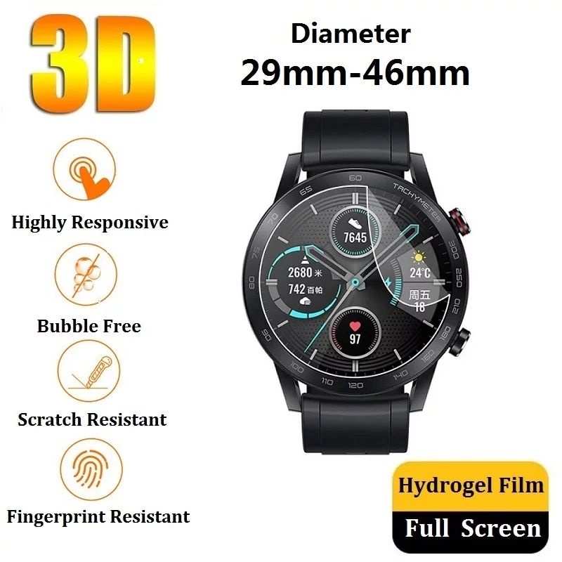 VacFun 3 Pezzi Pellicola Protettiva, compatibile con NAIXUES S28 1.28 Smartwatch Smart Watch (Non Vetro Temperato Protezioni Schermo Cover Custodia) Screen Protector