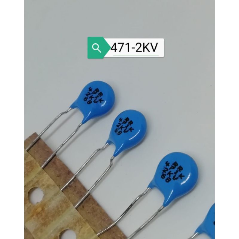 Jual CAPACITOR CERAMIC 471-2KV BIRU | Shopee Indonesia
