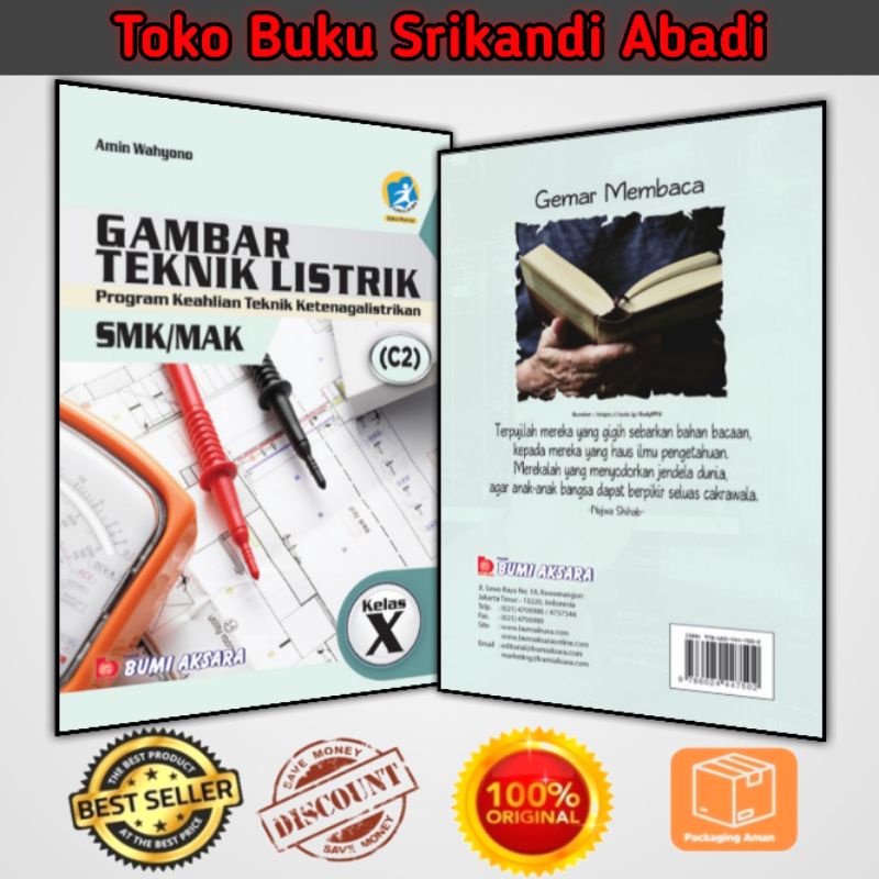 Jual GAMBAR TEKNIK LISTRIK KELAS X SMK-C2 [K13-REV] | Shopee Indonesia