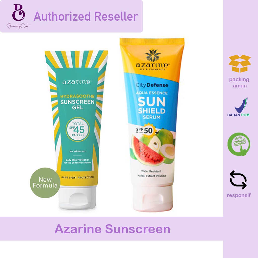 Jual Ready Azarine Hydrasoothe Sunscreen Gel Spf Azarine Aqua