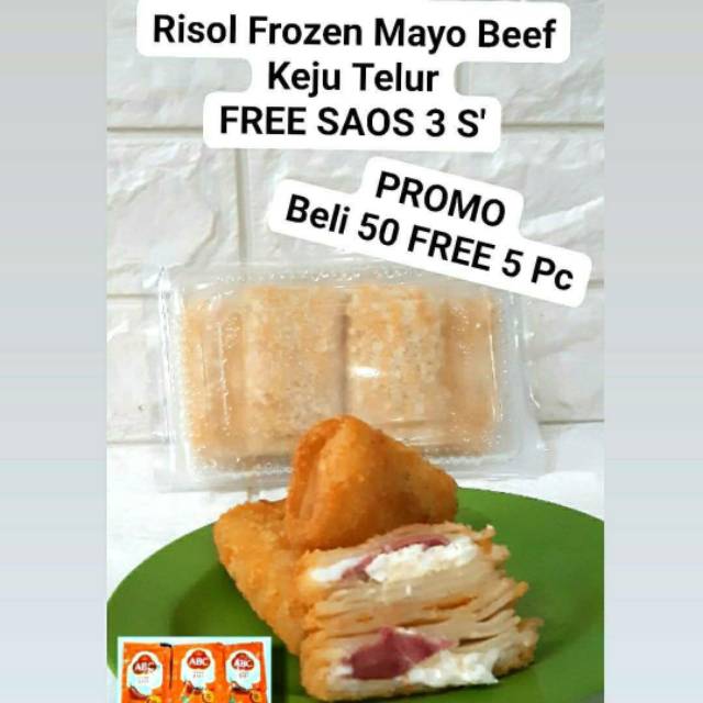 Jual Risol Frozen Mayo Smoke Beef Keju Telur 10 Pc Risol Beku Daging