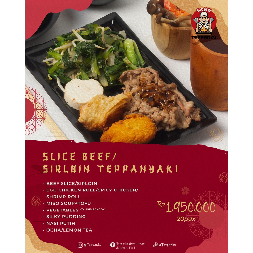 Jual Paket Slice Beef Sirloin Teppanyaki Pax Shopee Indonesia