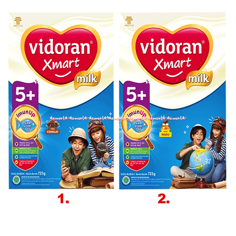 Jual Vidoran Xmart 5 Milk Rasa Madu Vanilla 725gr Susu Untuk 5tahun Fidoran Smart 5 Plus