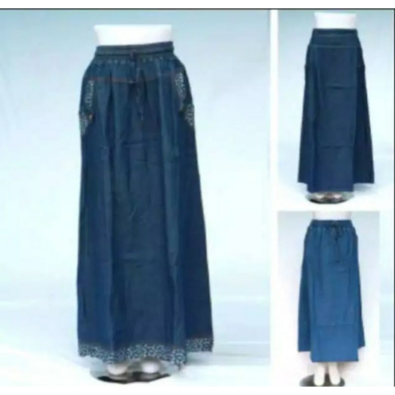 Jual Rok Levis panjang Perempuan | Shopee Indonesia