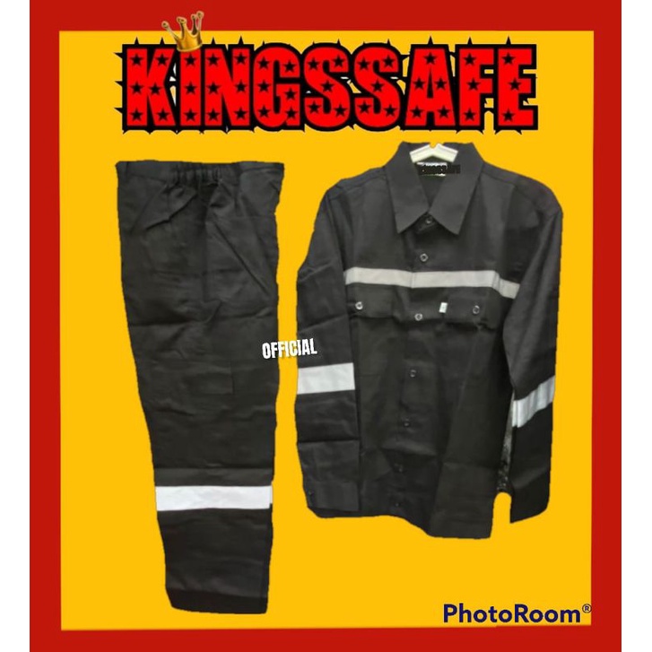 Jual Baju Celana Seragam Safety Japan Drill Hitam Shopee Indonesia