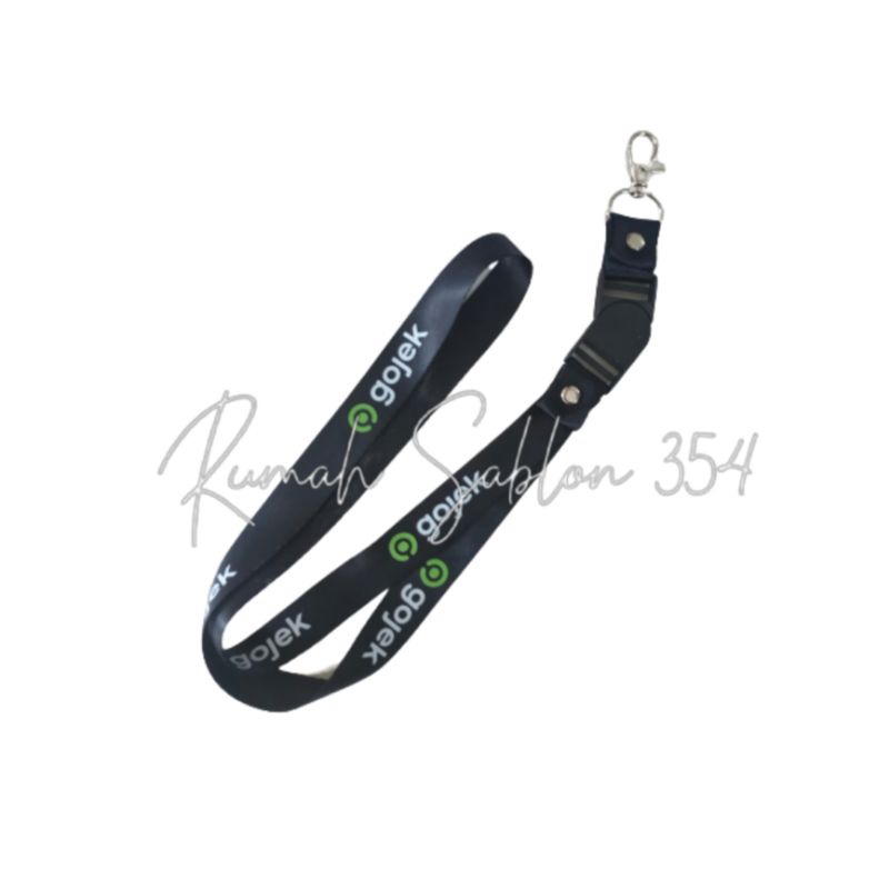 Jual TALI ID CARD GOJEK SUBLIMASI PRINTING BISA SATUAN READY STOK GANTUNGAN HANDPHONE TALI