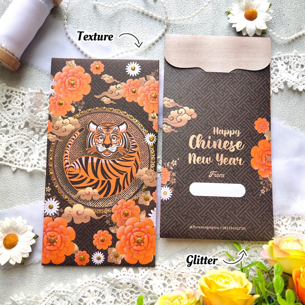 Jual Angpao Ready Stok Chinese New Year Imlek Sincia Tema Tahun Macan Tiger 2022 2203