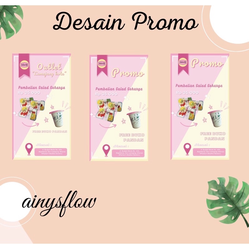 Jual Jasa Desain Menu Banner Brosur Logo Minuman And Makanan Shopee