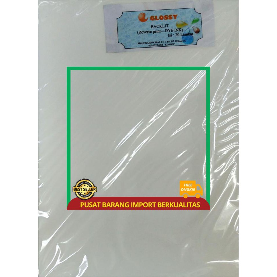 Jual BACKLIT FILM 150 gsm - REVERSE PRINT | Shopee Indonesia