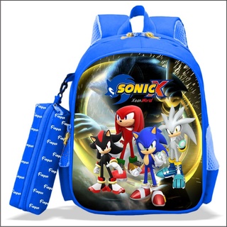 Jual GM Tas Ransel Sekolah Anak Karakter SONIC The Hedgehog 2in1