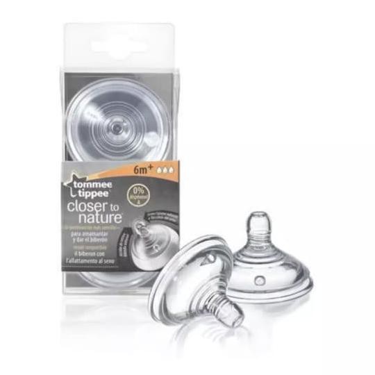 Jual Tommee Tippee Closer to Nature Nipple Dot Botol Susu Fast Flow 6M + Shopee Indonesia