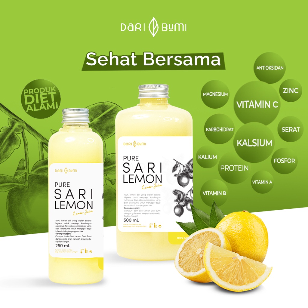 Jual Sari Lemon Murni Dari Bumi Sari Lemon Asli Premium Minuman