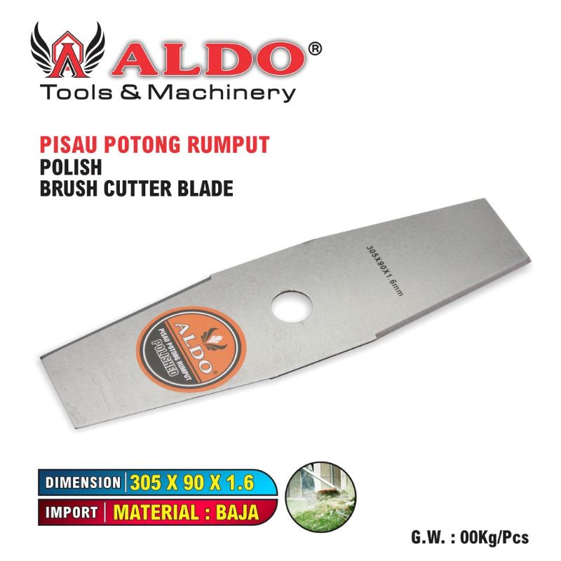 Jual Mata Pisau Potong Rumput Aldo Polish 305 type P305 | Shopee Indonesia