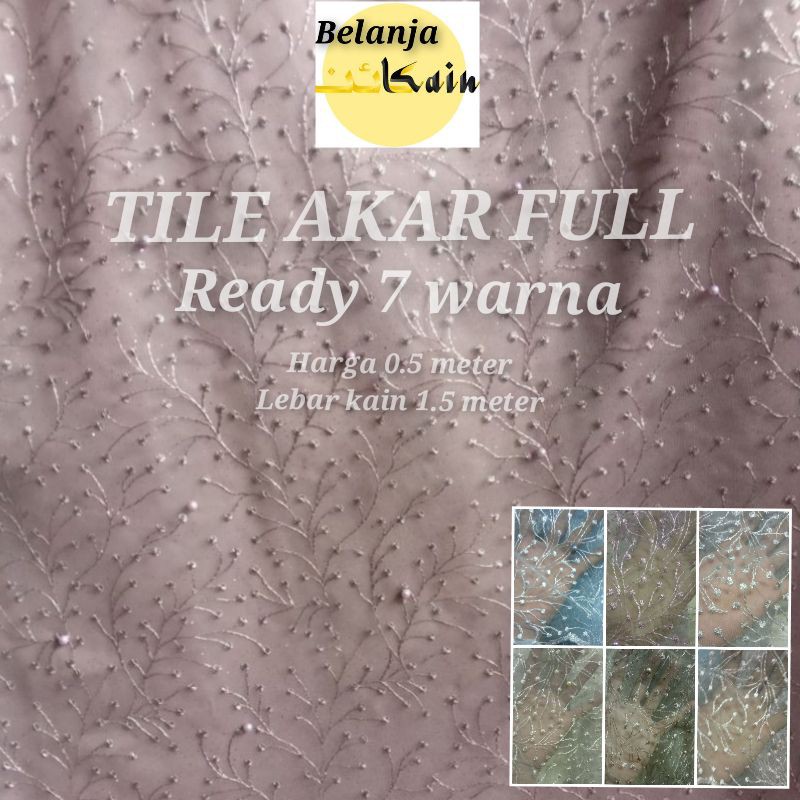 Jual KAIN TILE AKAR MUTIARA GLITER / TILE AKAR | Shopee Indonesia