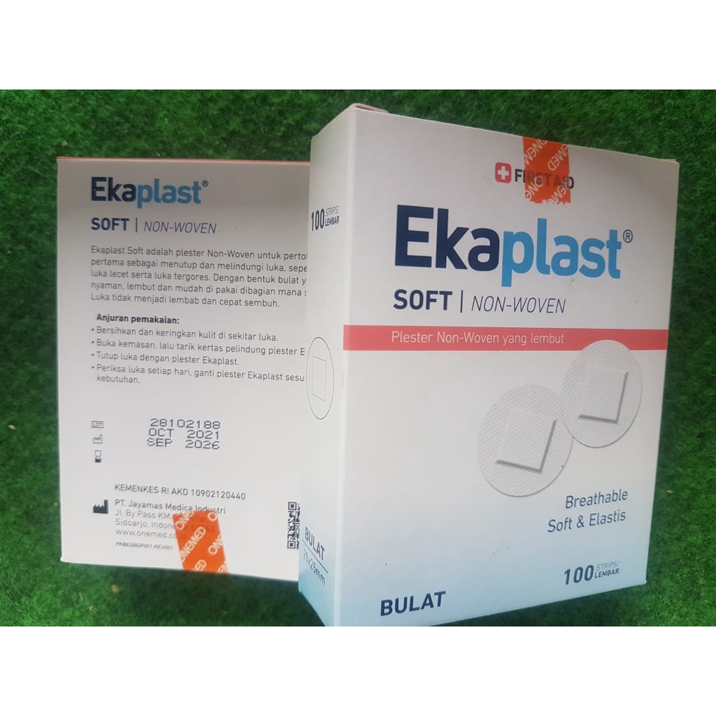 Jual Onemed Plester Soft Bulat Non Woven Ekaplast Box Isi Strip Shopee Indonesia