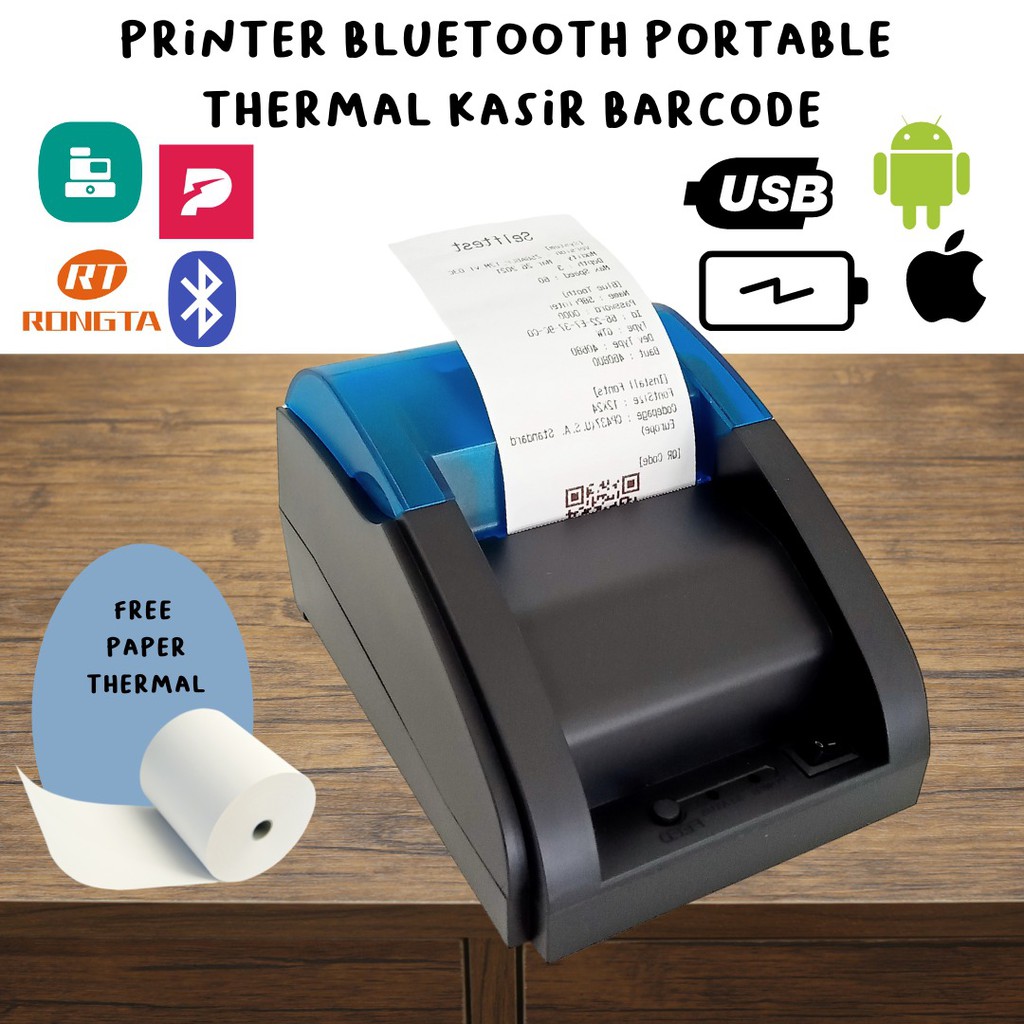 Jual Printer Bluetooth Mini Printer Thermal Z B Free Kertas Shopee