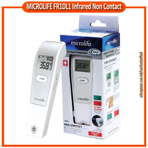 Jual Non Contact Digital Infrared Thermometer Microlife FR1DL1 ...