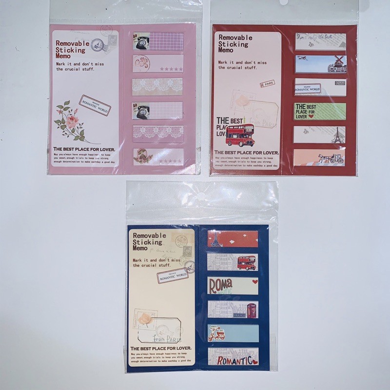 Jual Sticky Notes Label Post it Memo Tempel Paris Lucu | Shopee Indonesia