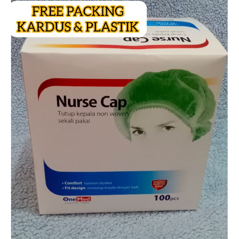 Jual NURSE CAP ONEMED ISI 100 PCS WARNA HIJAU Shopee Indonesia