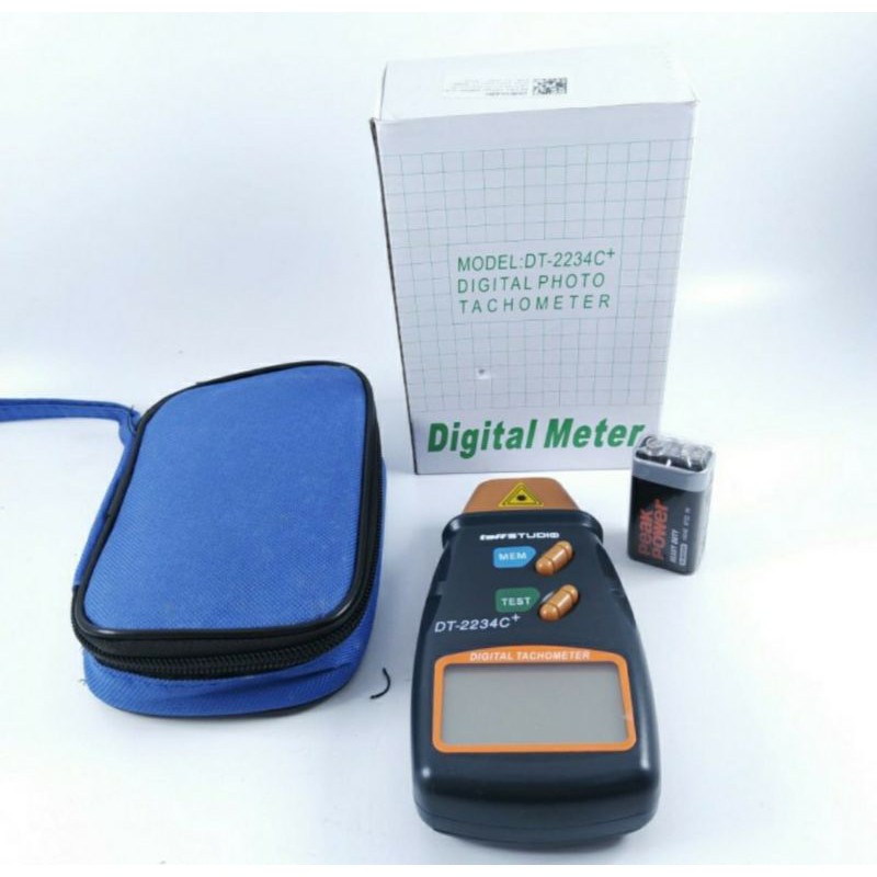 Jual Tachometer Digital RPM Alat Ukur Kecepatan DT-2234C+ | Shopee ...
