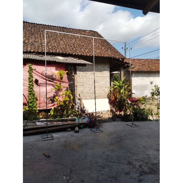 Jual Tiang Backdrop tinggi 2m/2,5m/3m x lebar 3m Rakit bongkar pasang ...