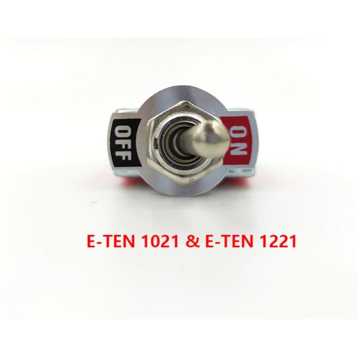 Jual E-TEN 1221 ON OFF Toggle Switch Saklar Tuas 12mm DPST 4 Pin 15A ...