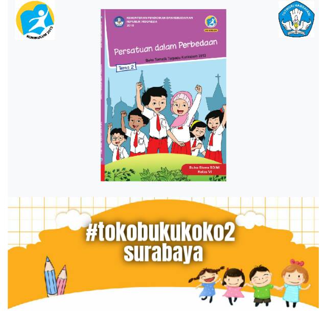 Jual BUKU TEMATIK SD KELAS 6 TEMA 2 PERSATUAN DALAM PERBEDAAN K13 ...