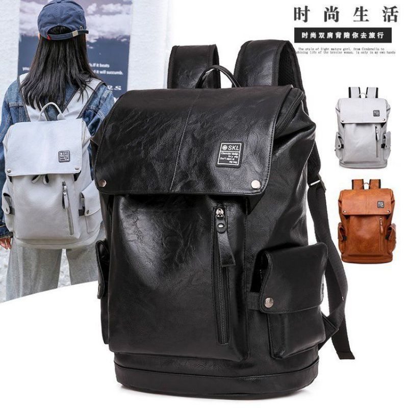 Jual Tas Ransel Ransell Wanita Sekolah Kerja Backpack Pria Unisex ...