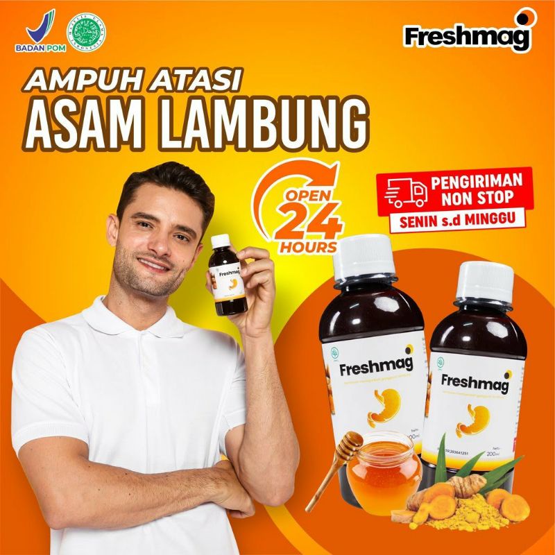 Jual Herbal Freshmag Solusi Atasi Masalah Maag Asam Lambung Gerd Sakit Botol Shopee