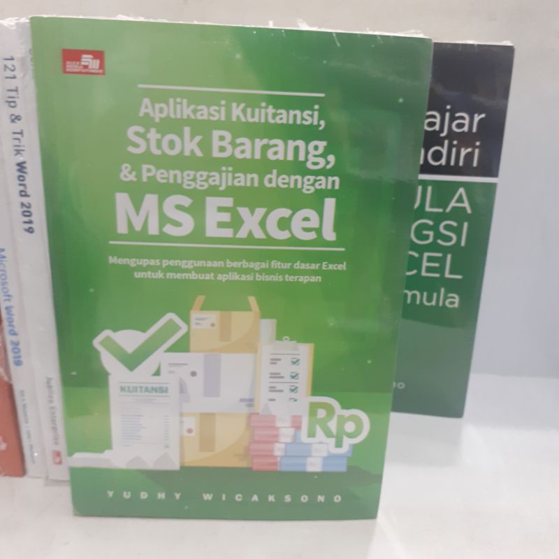 Jual Buku Panduan Membuat Aplikasi Kuitansi Stok Barang Pengajian Dengan Microsoft Ms Excel Oleh 9444