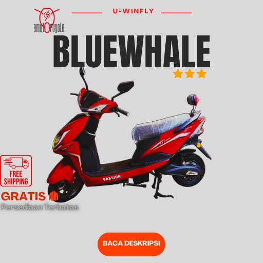 Jual Sepeda Motor Listrik Uwinfly BlueWhale Resmi | Shopee Indonesia