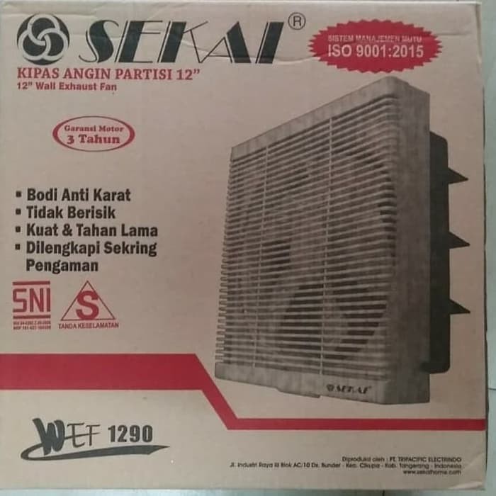 Jual Wall Exhaust Fan Sekai Wef Shopee Indonesia