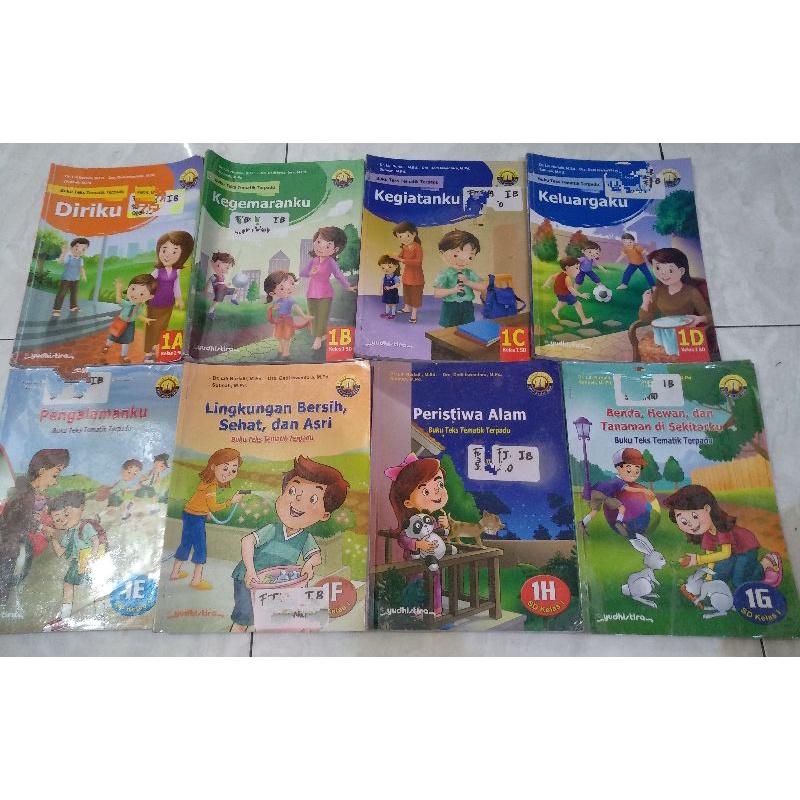 Jual Buku Tematik Yudhistira kelas 1a 1b SD second | Shopee Indonesia